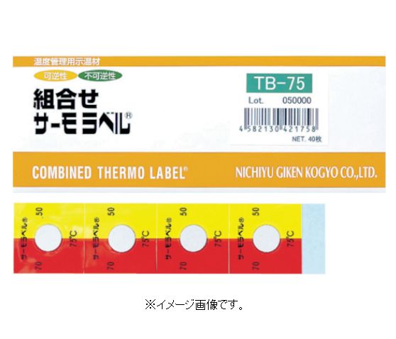 Rakuten - 日油技研/日油技研工業（株） 組合せサーモラベル屋外対応型 不可逆＋可逆性 80度 TB-80
