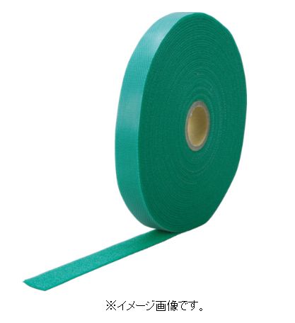 TRUSCO/トラスコ中山（株） マジックケーブルロールタイ 幅20mmX長さ10m 緑 TRMGTP-20GN