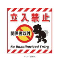 緑十字/(株)日本緑十字社 吊り下げ標識用シート 関係者以外立入禁止 430×430mm コート紙 TS-2 100002