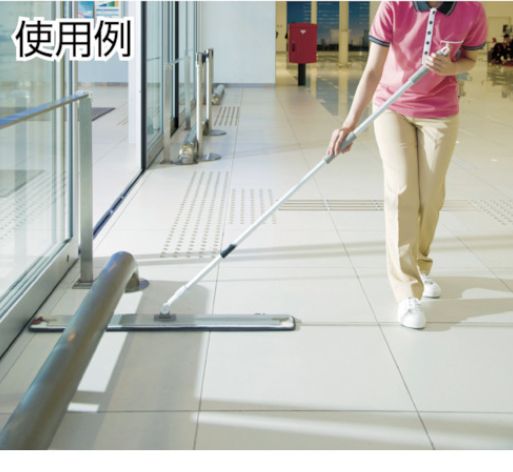 TERAMOTO/テラモト FXライトブレードラーグ（W） ブルー 45cm 水拭き用 モップ替糸 CL-315-245-3