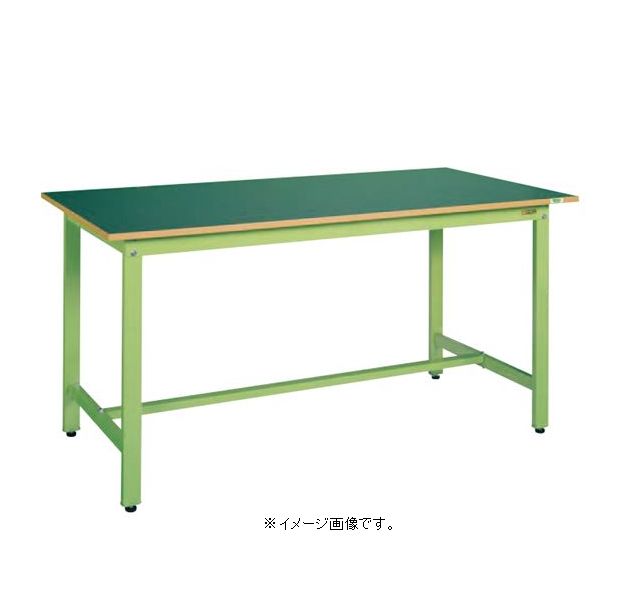●本体は角パイプ（構造用鋼管）を使用しているため非常に堅牢でしかもホコリが溜まりません。 ●外寸：W1500×D750×H900mm●均等耐荷重：500kg●本体色：グリーン●質量：41kg●天板サイズ：1500×750×25mm●天板種類：改正RoHS指令10物質対応サカエリューム天板●天板カラー：グリーン●天板厚：25mm●アジャスター：樹脂製　ネジ径M12×P1.75 ●立ち作業用●フタル酸エステル（4種）対応天板 ※こちらの商品は、メーカー在庫商品でございます。 そのため、メーカーの在庫状況によりお客様へご連絡の上、ご注文をキャンセルさせて頂く場合がございます。 予めご了承頂きますようお願い申し上げます。