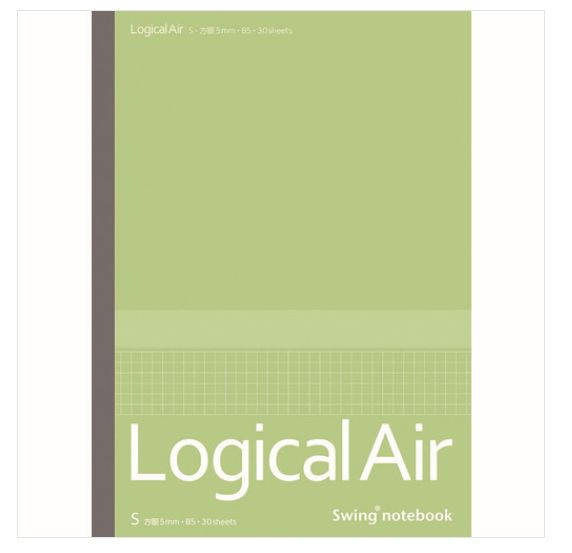 【追跡可能メール便可】ナカバヤシ ロジカル・エアーノート方眼5ミリ罫／B5／30枚 NO-B576S