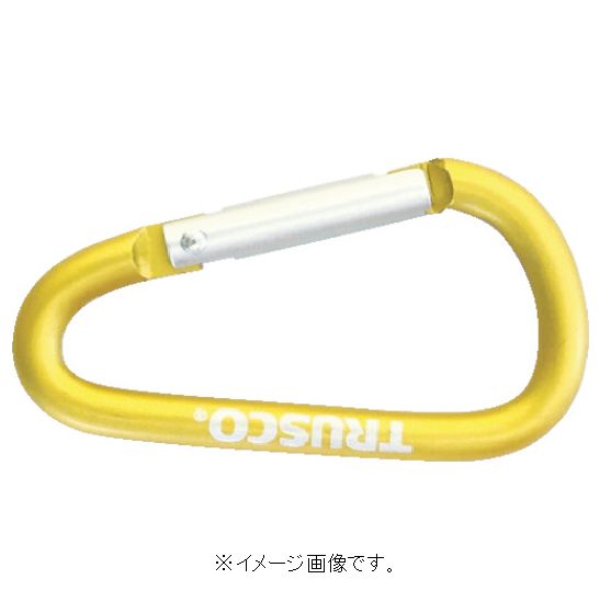 Rakuten - 【追跡可能メール便可】TRUSCO/トラスコ中山(株) カラビナ 線径5mmX50mm D型 ゴールド TKN550GO