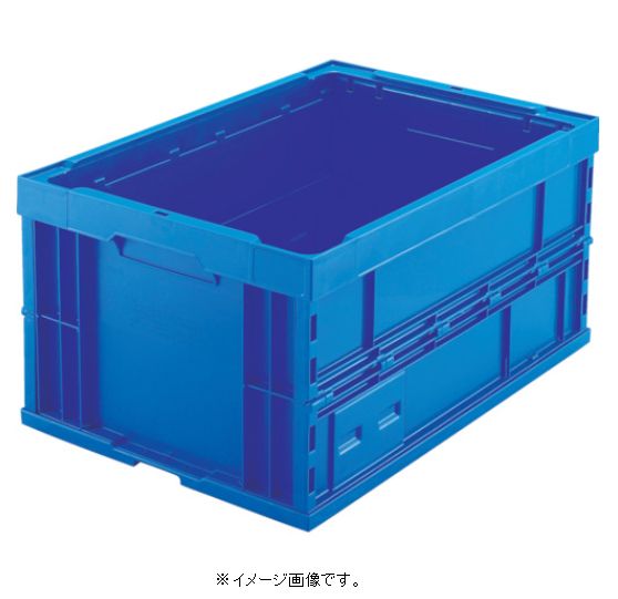 TRUSCO/トラスコ中山(株) 折りたたみコンテナ75L ダークブルー 収納・物流・保管用品 TR-75B（DB）