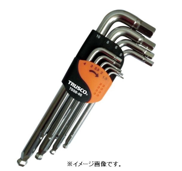 TRUSCO/トラスコ中山（株） ステンレスボールポイント六角棒レンチセット（標準タ...