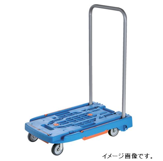 Rakuten - TRUSCO/トラスコ中山(株) 樹脂台車 こまわり君（新型） 600X390mm ブルー こまわりくん MPK-6039-B