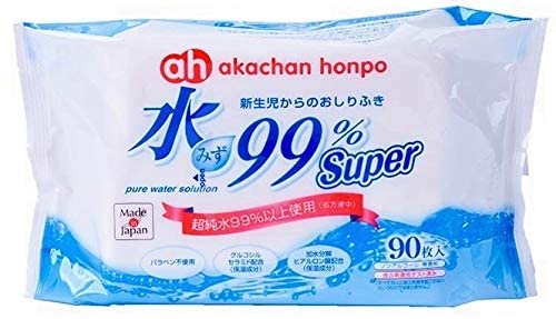 赤ちゃん本舗 水99% Super 新生児からのおしりふき 90枚 8個 2