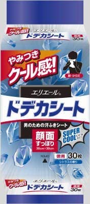 エリエールforMENドデカシートスーパークールタイプ徳用30枚 × 5個セット