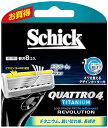 シック Schick クアトロ4 4枚刃 チタニウムレボリューション 替刃 (8コ入)