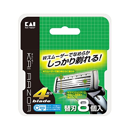 貝印 カイレザー 4枚刃 替刃8個入