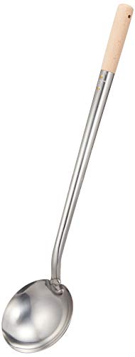 遠藤商事 業務用 中華お玉 小 本体18-0ステンレス ハンドルブナ 日本製 ATY11003