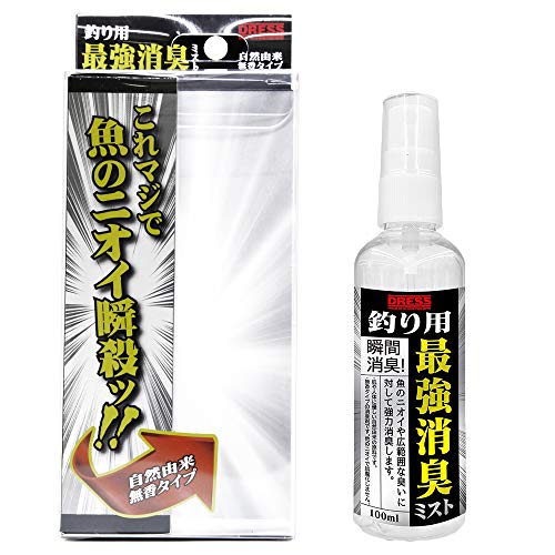 ドレス(DRESS) 釣り用 最強消臭ミスト[NC-77ZD100〕 無色 フリー