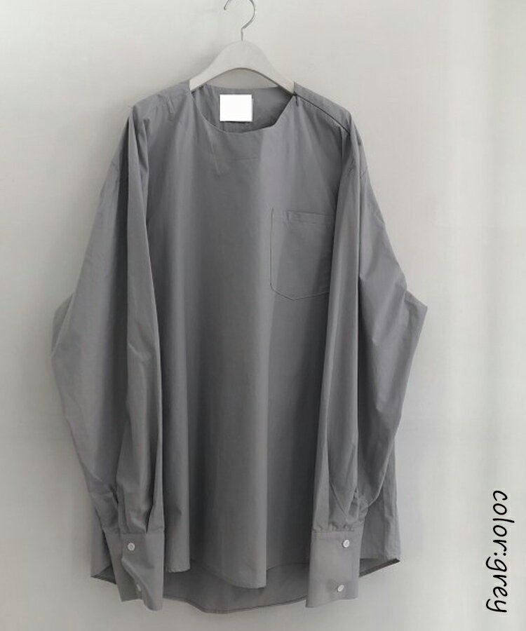 ビッグシャツ レディース 春夏 トップス チュニック バルーンスリーブ 大きいサイズ シャツ ビッグtシャツ ワイシャツ 長袖ブラウス 白シャツ ビッグサイズ オーバーサイズ シャツ BIG 長袖 プルオーバー 体型カバー ビッグシルエット クルーネック ポケット付き
