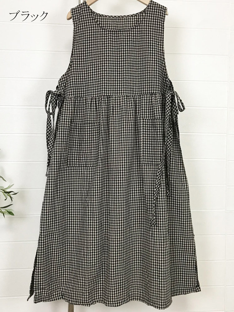 ワンピース レディース 高級感 Vネック ノースリーブ Aライン 膝上丈 グレー 無地 ポリエステル 通勤 エレガント 上品