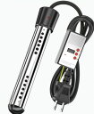 投げ込みヒーター 電気浸漬給湯器ロッド110V 1500W タイマー 温度計 バケツヒーター パイプヒーター イマージョンヒーター 電気温水器 ポータブルバケッ...