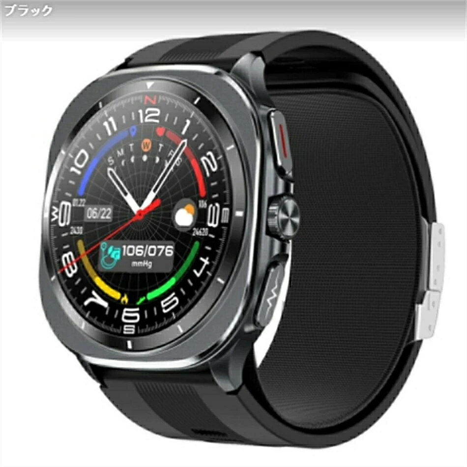 【2025年最新版 工場直営】スマートウォッチ 日本製センサー エアバッグ付き 心電図ECG+PPG 血圧測定 血中酸素 体温測定 24時間高精度心拍数 睡眠管理 歩数計 音楽・カメラ制御 プレゼント