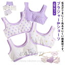 【送料無料】 ブラジャー4枚&ショーツ4枚セット!ブラ ジュニア キッズ パッドなし 綿 ブラショーツセット ジュニアブラ ブラトップ スポーツブラ 女の子 小...