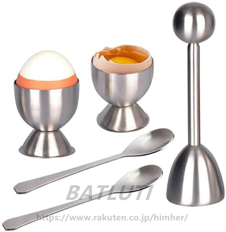 エッグカッター 卵の殻割り 卵割り器 卵割り ステンレス 卵割り機 エッグシェルカッター エッグホルダ..