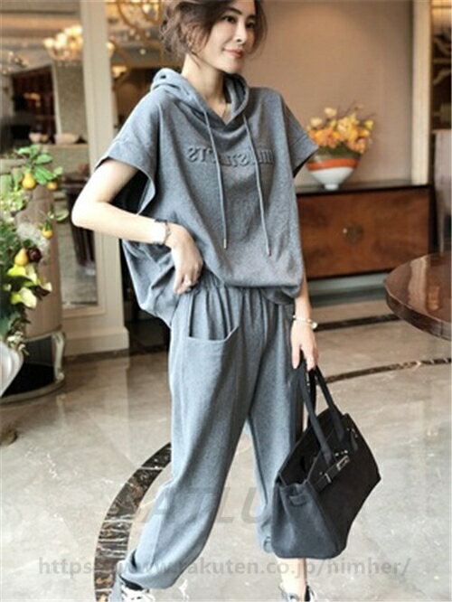 ジャージ 上下セット レディース ジャージ 半袖 パンツ セットアップ 女の子 おしゃれ 上下 スウェット ギフト 春 夏 セットアップ 大きいサイズ ルームウェア 部屋着 ゆったり ジョギング ヨガ 運動着 ストライプ 黒 灰色