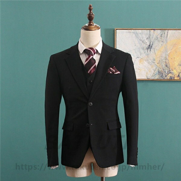 スーツ メンズ ビジネス スリムスーツ オシャレ フォーマル パーティ 結婚式 卒業式 入社式 スリムスタイル ベスト付き ベージュ グレー 黒 送料無料 男性用 M/L/XL/2XL/3XL