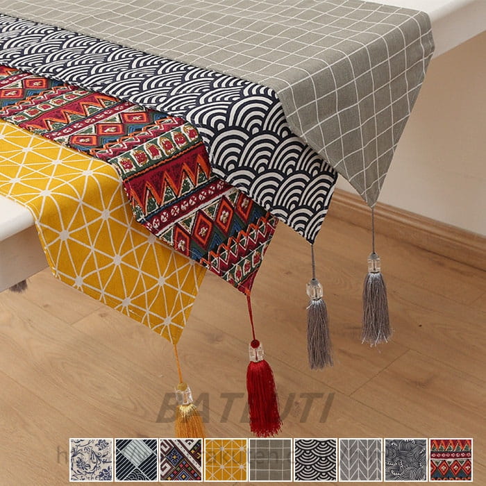 Table Runners - 送料無料 テーブルランナー おしゃれ 和風柄 中央 テーブルクロス 真ん中 敷き物 テーブルマット テーブルデコレーション テーブルセンター 長方形 食卓 テーブルクロス インテリア雑貨 食卓用品 キッチン用品 新居祝い 北欧