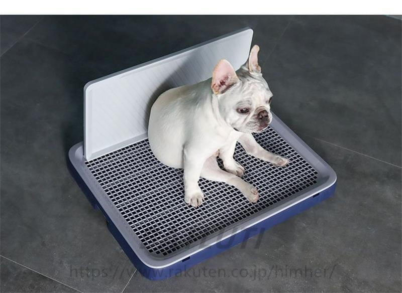 BATLUTIの犬トイレ 犬用トイレトレー しつけ用 犬トレーニングトレー ドッグトレー 壁付き犬トイレ おしっこ飛散防止 シーツ破れ防止 メッシュ付き いたずら防止 お手入れ簡単 丸洗い可能 お掃除ラク ペットトイレ 送料無料｜アングル3