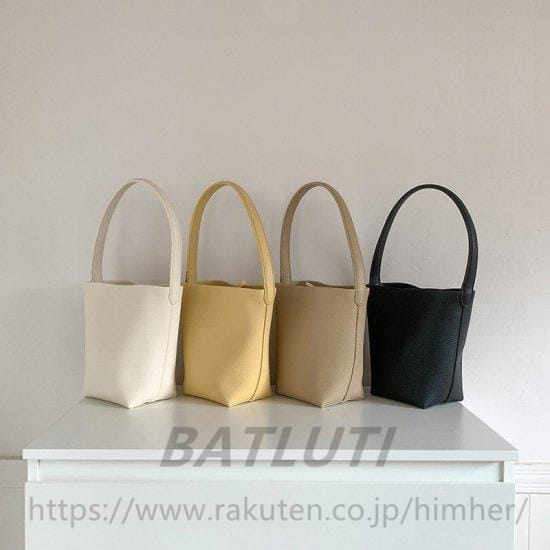 Rakuten - バッグ レディース バケツバッグ トートバッグ ミニバッグ ハンドバッグ ワンショルダー ワンハンドル 黒 ブラック ホワイト イエロー ピンク フェイクレザー エコレザー かわいい サブバッグ 送料無料