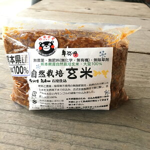 自然栽培玄米みそ750g袋入り・熊本・福岡県産自然栽培原料100%