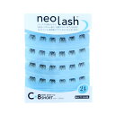 【ネコポス可】ビューティーネイラー　NEX-7　neo lash Cタイプ（毛量ボリューミー　8mm　ショート　ブラウン）24ピース入り