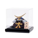 兜飾り コンパクト かわいい アクリル ケース入 オシャレ 木目込兜 インテリア 伊達政宗公 小型