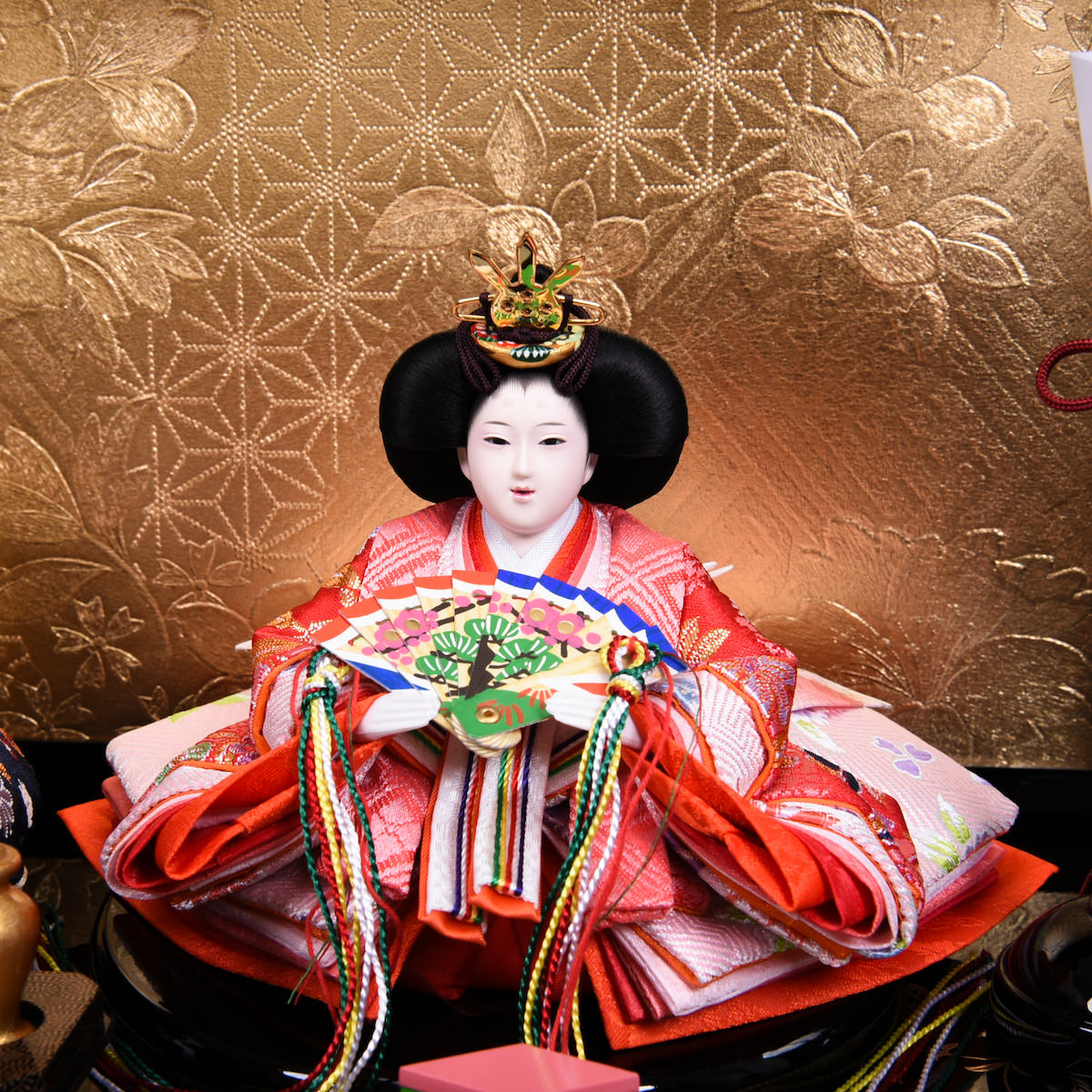 雛人形芥子簡単収納小型収納五人飾送料無料