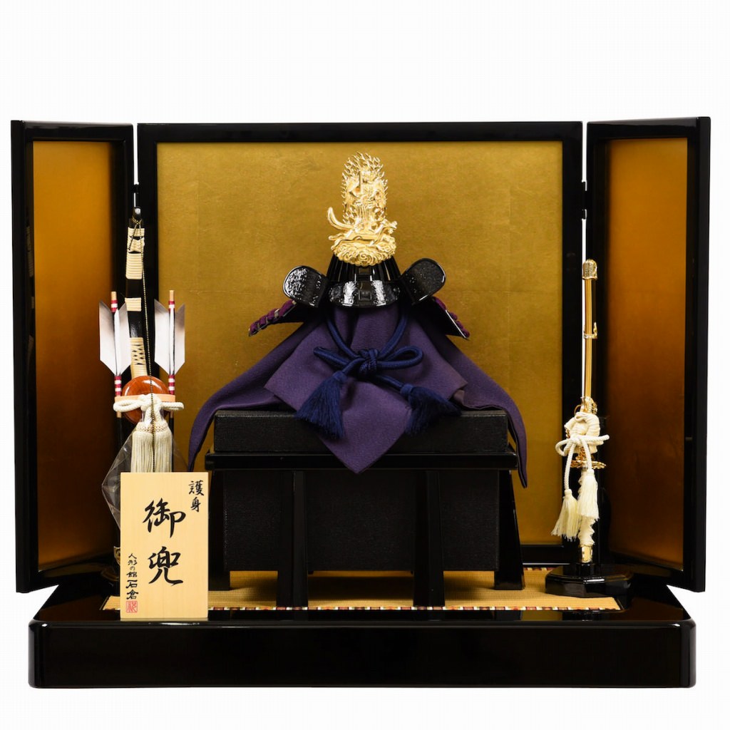 五月節句 男の子 五月人形 兜飾り 上杉謙信 飯綱権現 大越忠保作 送料無料