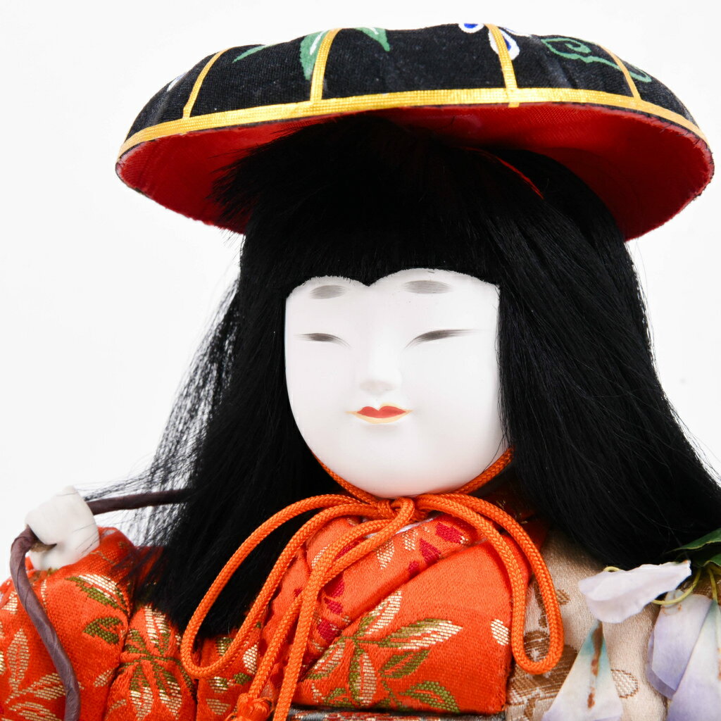 木目込人形 藤娘 石川潤平作【送料無料】【展示特価品】