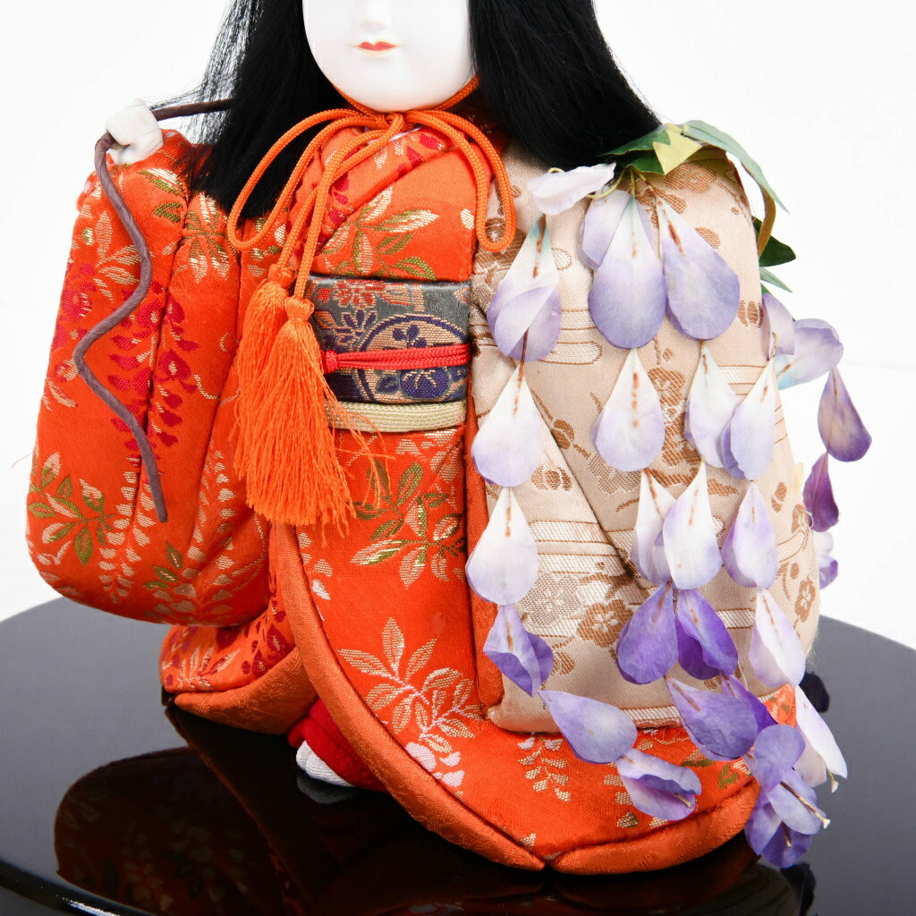 木目込人形 藤娘 石川潤平作【送料無料】【展示特価品】