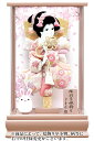 羽子板 ケース飾り 撫子C羽子板 結菜 モカピンク アクリルケース 9号 【2025年度新作】 h071-mm-hg2511-9