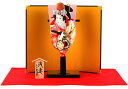 羽子板 久月 初正月 コンパクト ミニ 豆羽子板 浅妻 8寸 屏風付 【2025年度新作】 h301-kcp-mame-a-8