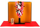 羽子板 久月 初正月 コンパクト ミニ 豆羽子板 道成寺 8寸 屏風付 【2025年度新作】 h301-kcp-mame-d-8