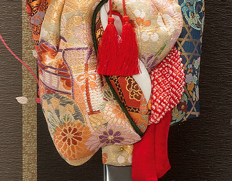 摩耶作 花福寿 緋扇流古今押絵 15号