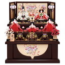 雛人形 ひな人形 雛 コンパクト 収納飾り 三段飾り 五人飾り 雅泉作 雛爛漫 刺繍 小三五親王 柳官女 【2025年度新作】 h073-fz-4l16-hh-061