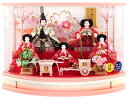 雛人形 ひな人形 雛 ケース飾り 五人飾り 藤翁作 麗羽 小三五五人 金襴仕立 アクリルケース 【2025年度新作】 h073-fn-233-528