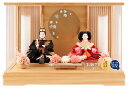 雛人形 ひな人形 雛 ケース飾り 親王飾り 藤翁作 香月 三五親王 極上金彩刺繍仕立 桧造り アクリルケース 【2025年度新作】 h073-fn-253-25...