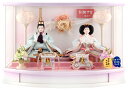 雛人形 コンパクト ひな人形 雛 ケース飾り 親王飾り 藤翁作 ひまり 小三五親王 金襴仕立 アクリルケース 【2025年度新作】 h073-fn-253-27...