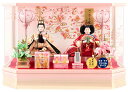 雛人形 コンパクト ひな人形 雛 ケース飾り 親王飾り 藤翁作 美里 小三五親王 金襴仕立 六角アクリルケース 【2025年度新作】 h073-fn-243-2...