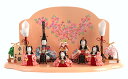 雛人形 コンパクト 一秀 ひな人形 雛 木目込人形飾り 平飾り 五人飾り 木村一秀作 安土雛 15号 【2025年度新作】 h063-ii-017