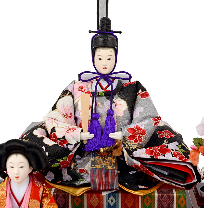 六角アクリルケース 芥子五人 オルゴール付