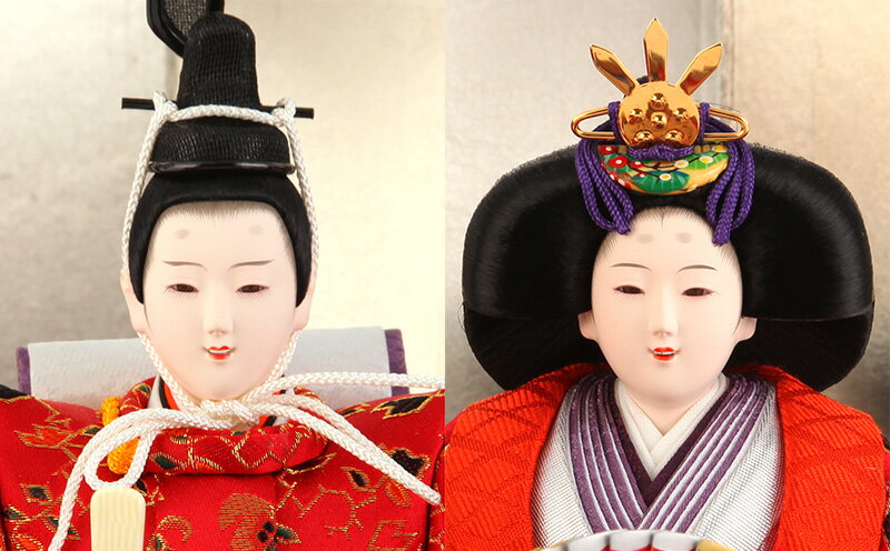 京洛紫雲作 有識故実 別誂之仕立 御雛 正絹 龍村美術織物 金沢箔 錫箔四曲屏風