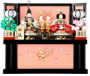 限定品 雛人形 特選 平安義正 ひな人形 雛 コンパクト収納飾り 親王飾り 小桜 本刺繍 本花梨笏 【2025年度新作】 h313-kts-n31-1 ひな祭り