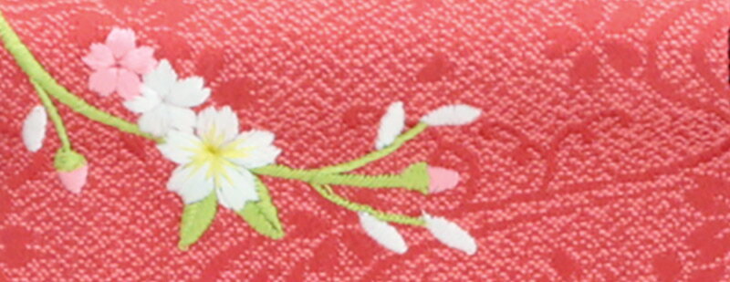 名前旗 雛人形 村上鯉幟 室内飾り 特織（特小）流水桜 朱 赤房 スタンド付 金糸刺繍 生年月日 名前入れ代込み 【2025年度新作】 mk-name-3-199-857