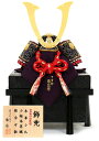 五月人形 コンパクト 兜飾り 単品 辰広作 長鍬 本革小札 小桜本革縅 甲州本印伝 1/4 【2025年度新作】 h075-fz-5240-04-054