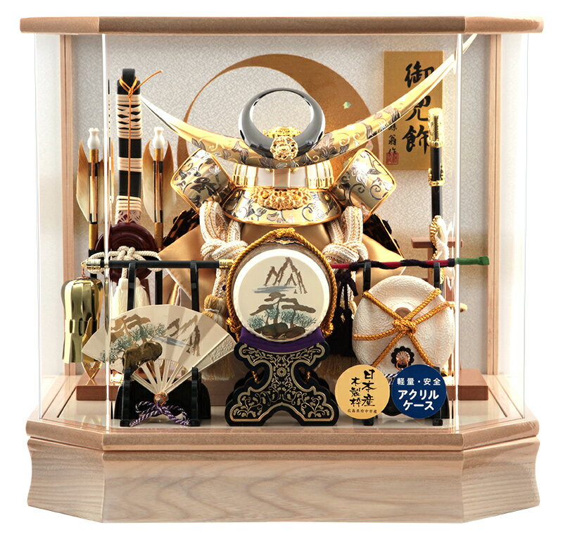 藤翁作 六角白竜 アクリルケース オルゴール付